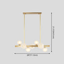 GobekUsa Gold Simplicity Globe Pendant Lamp: Frosted Glass Dining Room Island Lighting