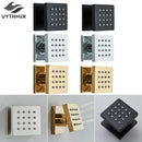 GobekUsa Brass Square Body Spray Shower Jets for Luxury Spa Massage Experience