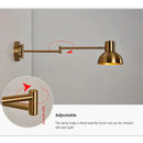 GobekUsa Adjustable Swing Arm Wall Lamp for Bedroom, Restaurant, and Luxury Ambiance