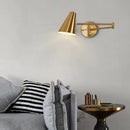 GobekUsa Adjustable Swing Arm Wall Lamp for Bedroom, Restaurant, and Luxury Ambiance