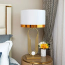 GobekUsa Brass Table Lamp: Modem Luxury Antique Gold Lighting for Home Decor & Office Room