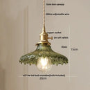 GobekUsa Glass LED Pendant Light Fixture for Modern Home Decor