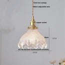 GobekUsa Glass LED Pendant Light Fixture for Modern Home Decor