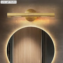 GobekUsa Gold 2-Head Tube Vanity Light | Simple Metal Bathroom Wall Sconce