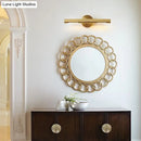 GobekUsa Gold 2-Head Tube Vanity Light | Simple Metal Bathroom Wall Sconce