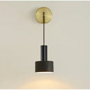 GobekUsa Brass Wall Lamp: Minimalist Nordic Style Sconce for Living, Bathroom, Aisle Lighting