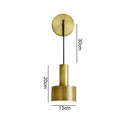 GobekUsa Brass Wall Lamp: Minimalist Nordic Style Sconce for Living, Bathroom, Aisle Lighting