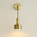 GobekUsa Brass Wall Lamp: Minimalist Nordic Style Sconce for Living, Bathroom, Aisle Lighting