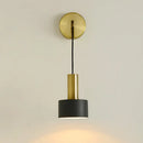 GobekUsa Brass Wall Lamp: Minimalist Nordic Style Sconce for Living, Bathroom, Aisle Lighting