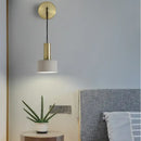 GobekUsa Brass Wall Lamp: Minimalist Nordic Style Sconce for Living, Bathroom, Aisle Lighting