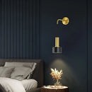 GobekUsa Brass Wall Lamp: Minimalist Nordic Style Sconce for Living, Bathroom, Aisle Lighting