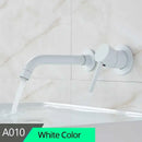 GobekUsa Brass Wall Mount Basin Faucet: Single Handle Vessel Sink Mixer Tap