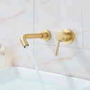 GobekUsa Brass Wall Mount Basin Faucet: Single Handle Vessel Sink Mixer Tap