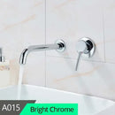 GobekUsa Brass Wall Mount Basin Faucet: Single Handle Vessel Sink Mixer Tap
