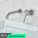 GobekUsa Brass Wall Mount Basin Faucet: Single Handle Vessel Sink Mixer Tap