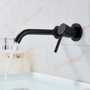 GobekUsa Brass Wall Mount Basin Faucet: Single Handle Vessel Sink Mixer Tap