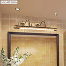 GobekUsa Modern Brass Wall Mounted Lamp with LED Vanity Lighting and 2 Arms