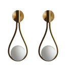 GobekUsa Brass Wall Sconce Glass Ball Modern LED Lighting