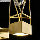 GobekUsa Modern Brass Wall Sconce with Crystal Rock Deco, Metal Light Fixture