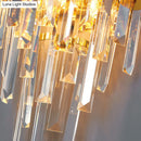 GobekUsa Modern Brass Wall Sconce with K9 Crystal Light Fixture - Perfect for Bedroom Lighting
