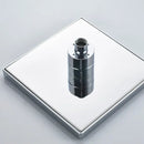 GobekUsa Bright Chrome LED Rainfall Shower Head: Color Changing Brass Rectangular Shower Faucet