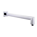 GobekUsa Bright Chrome LED Rainfall Shower Head: Color Changing Brass Rectangular Shower Faucet