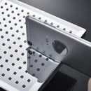 GobekUsa Bright Chrome LED Rainfall Shower Head: Color Changing Brass Rectangular Shower Faucet