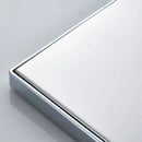 GobekUsa Bright Chrome LED Rainfall Shower Head: Color Changing Brass Rectangular Shower Faucet