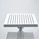 GobekUsa Bright Chrome LED Rainfall Shower Head: Color Changing Brass Rectangular Shower Faucet