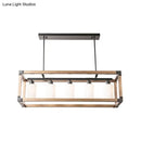 GobekUsa Black Traditional Dining Room Island Pendant Light with Milky Glass Shades - 5-Light Hanging Lamp