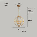 GobekUsa Bronze Black Chrome Gold Globe LED Chandelier for Living Room