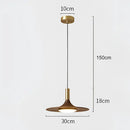 GobekUsa Black Walnut UFO Pendant Light - Luxury Dining Room Art Lamp