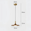 GobekUsa Black Walnut UFO Pendant Light - Luxury Dining Room Art Lamp