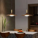 GobekUsa Black Walnut UFO Pendant Light - Luxury Dining Room Art Lamp