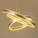 GobekUsa Circle Rings Acrylic Aluminum LED Ceiling Lamp