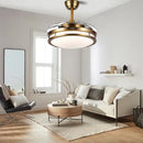 GobekUsa 55W Bronze Ceiling Fan Light with Remote Control and Reversible Blades
