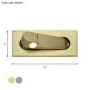 GobekUsa Modern Rectangle Wall Light Sconce with Embedded Aluminum Design - Rotatable LED Bedroom Wall Lamp in Bronze/Coffee, Natural/Warm Light