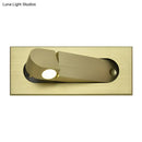 GobekUsa Modern Rectangle Wall Light Sconce with Embedded Aluminum Design - Rotatable LED Bedroom Wall Lamp in Bronze/Coffee, Natural/Warm Light