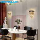 GobekUsa Crystal LED Wall Light Modern Elegant Design for Living Room & Bedroom