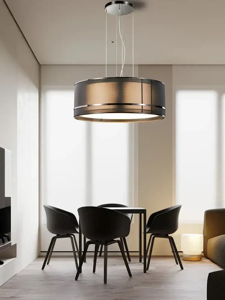 GobekUsa Designer Fabric Ceiling Pendant Light | Luxury Round Hanging Lamp, photo 3 of 14