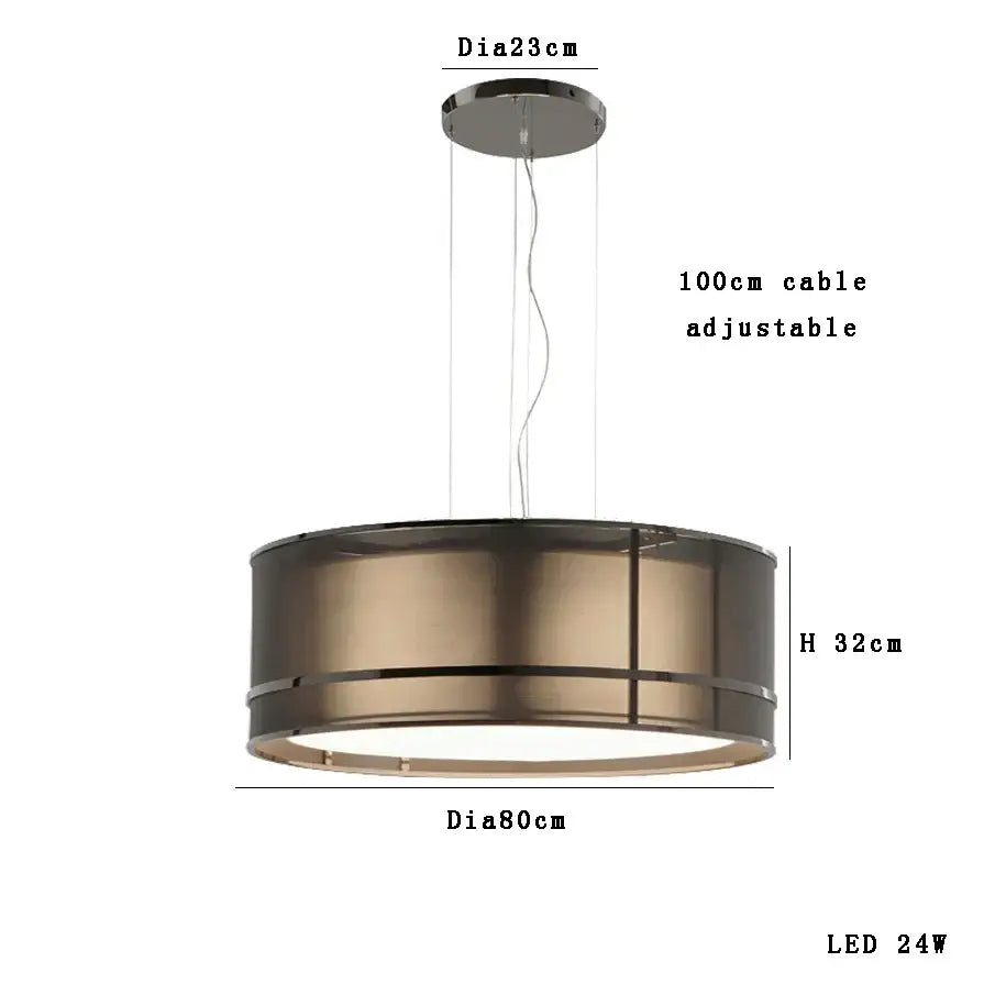 GobekUsa Designer Fabric Ceiling Pendant Light | Luxury Round Hanging Lamp, photo 11 of 14