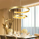 GobekUsa Geometry Circle Rings LED Ceiling Lamp