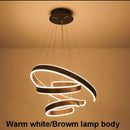GobekUsa Geometry Circle Rings LED Ceiling Lamp
