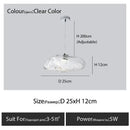 GobekUsa Glass Cloud Chandelier LED Pendant Lamp for Villa Staircase & Hotel