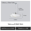 GobekUsa Glass Cloud Chandelier LED Pendant Lamp for Villa Staircase & Hotel