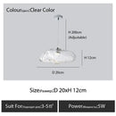 GobekUsa Glass Cloud Chandelier LED Pendant Lamp for Villa Staircase & Hotel