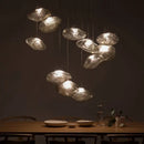 GobekUsa Glass Cloud Chandelier LED Pendant Lamp for Villa Staircase & Hotel