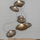 GobekUsa Glass Cloud Chandelier LED Pendant Lamp for Villa Staircase & Hotel