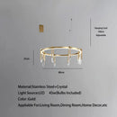 GobekUsa Bronze LED Crystal Hanging Lamp Luxury Fixture for Living Room