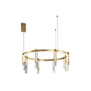 GobekUsa Bronze LED Crystal Hanging Lamp Luxury Fixture for Living Room